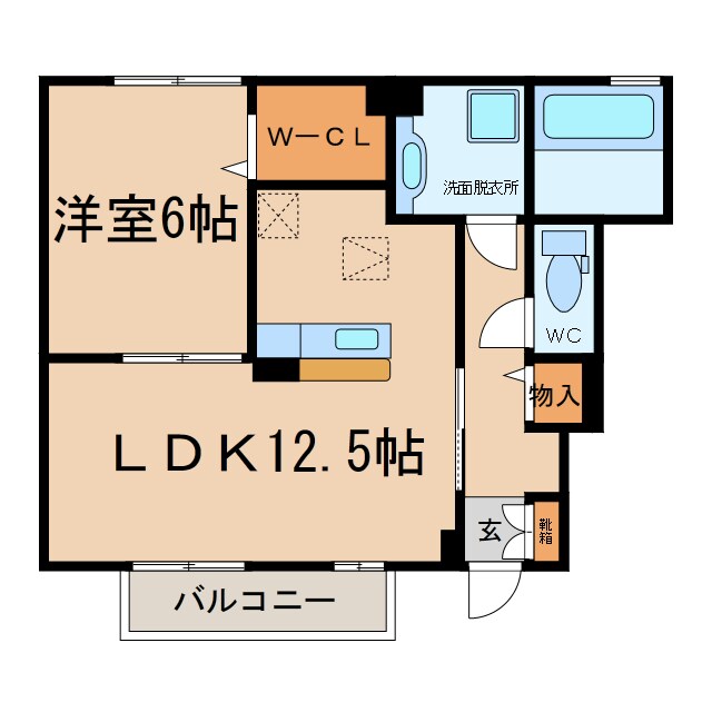 リバーオークの物件間取画像