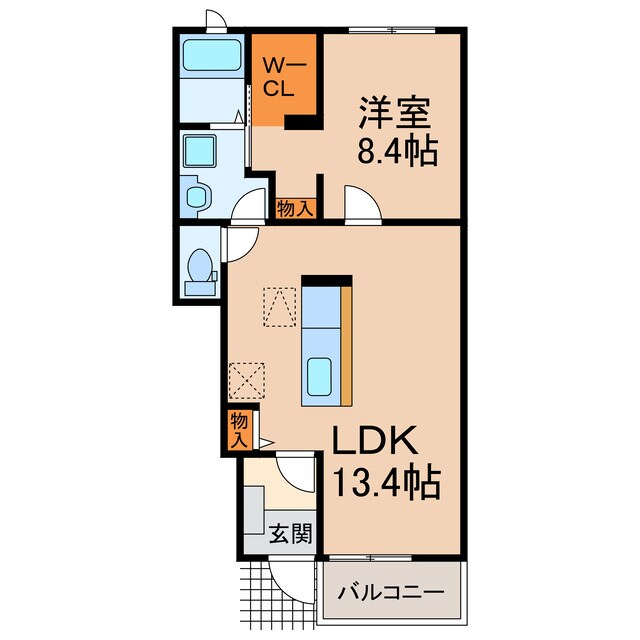 ベル　ソレイユⅠ・Ⅱ（出川町）の物件間取画像