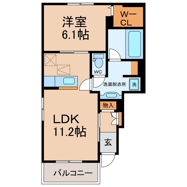 ベル　スクエア　Ⅰの物件間取画像
