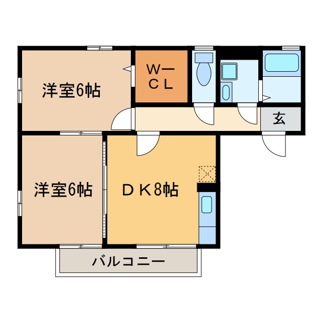 クレール・ヴィラージュの物件間取画像