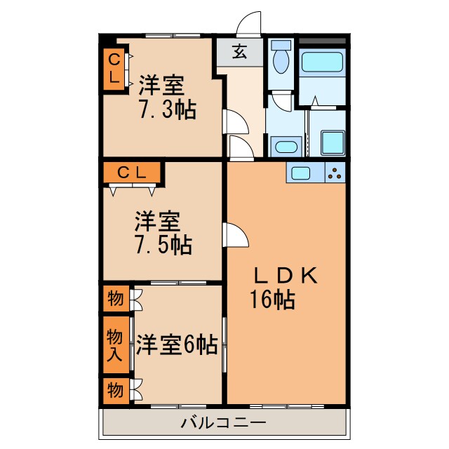ＡＰＴ２３の物件間取画像