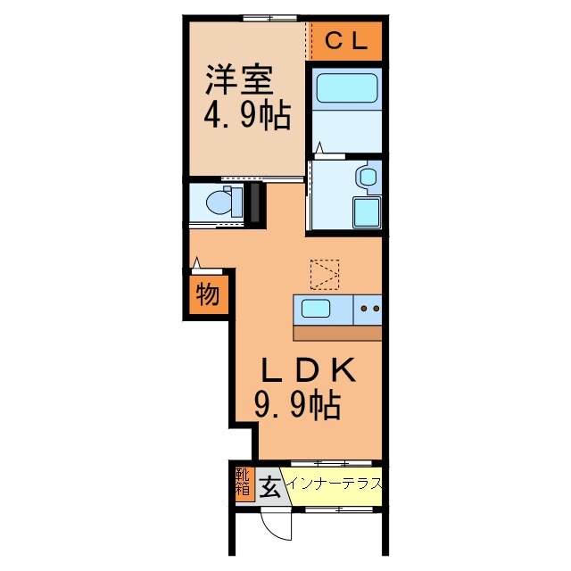 メゾンさくら（町屋町）の物件間取画像