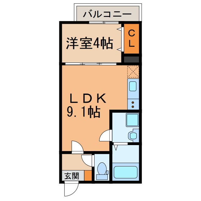 メゾンシエル（鳥神町）の物件間取画像