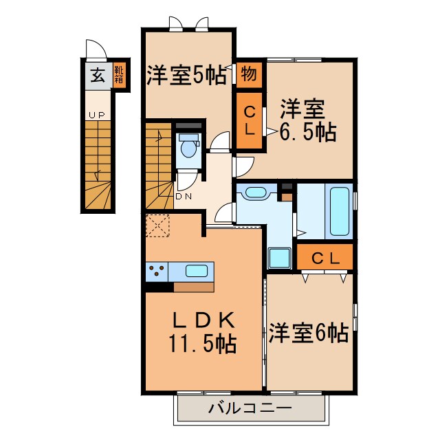 グランチェスタの物件間取画像