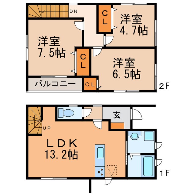 オランジュベールの物件間取画像