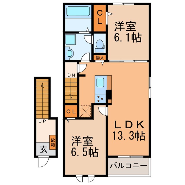 コンフォールいずみの物件間取画像