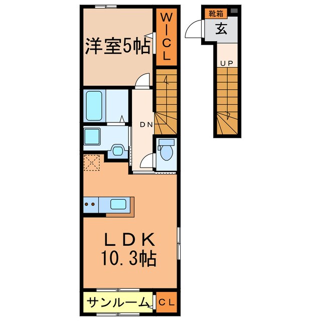 カーサⅤの物件間取画像