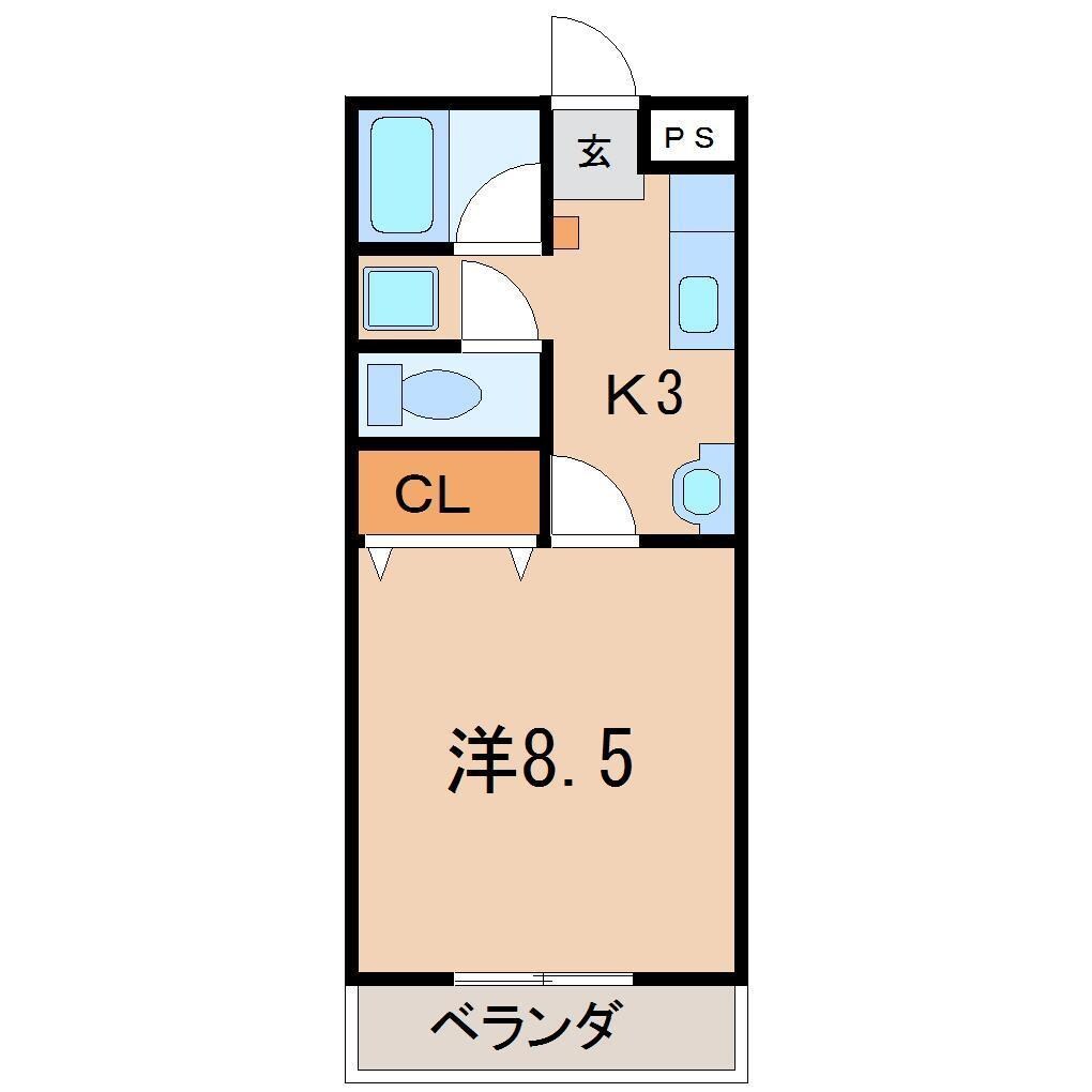 センチュリーフクナミの物件間取画像