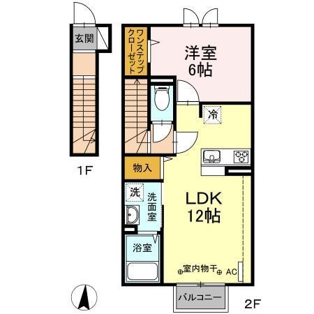 リバティ中田の物件間取画像