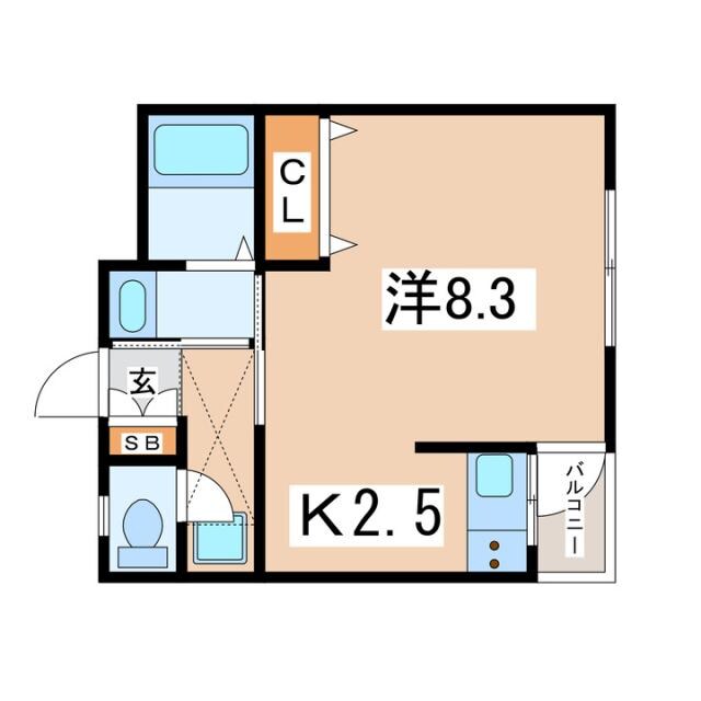 Lily-be昭和の物件間取画像