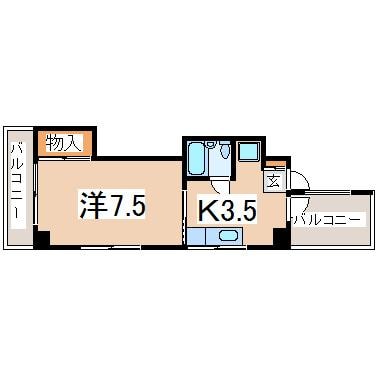 郡山駅 徒歩12分 5階の物件間取画像