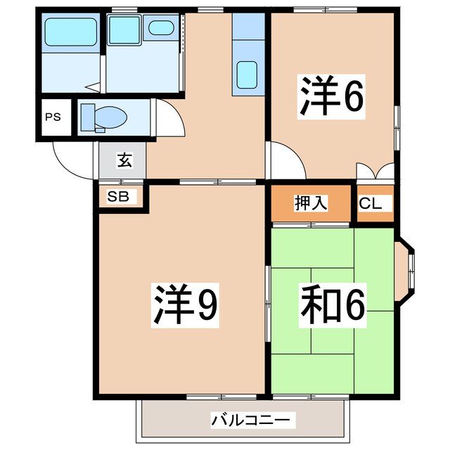 郡山駅 バス17分  横塚下車：停歩3分 2階の物件間取画像