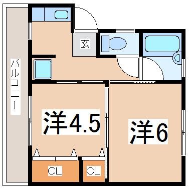 コーポT&Kの物件間取画像