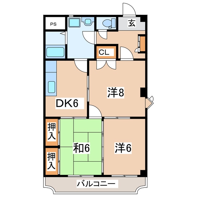 安積永盛駅 徒歩24分 2階の物件間取画像