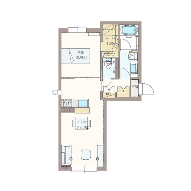 郡山駅 徒歩25分 1階の物件間取画像