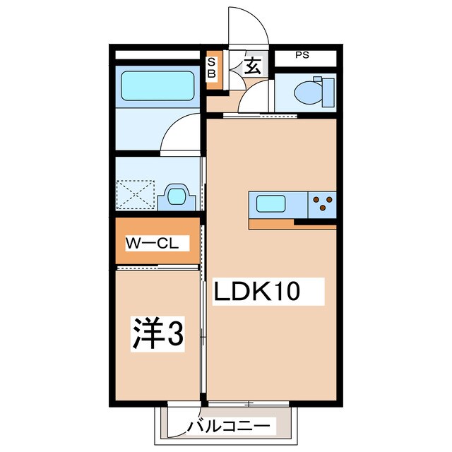 郡山駅 徒歩23分 1階の物件間取画像