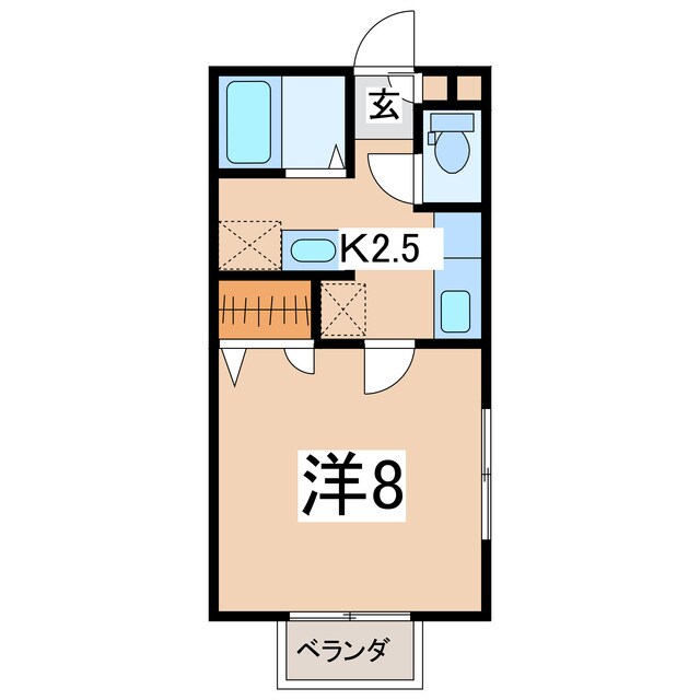 郡山駅 バス15分  桑野二丁目下車：停歩2分 1階の物件間取画像