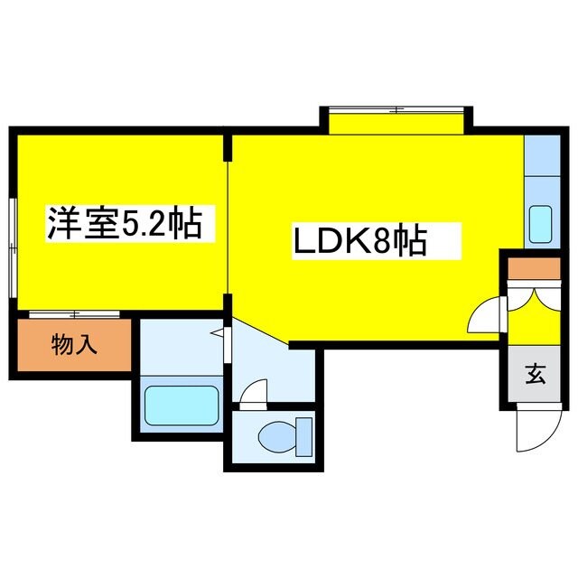 モンテメール栄町の物件間取画像