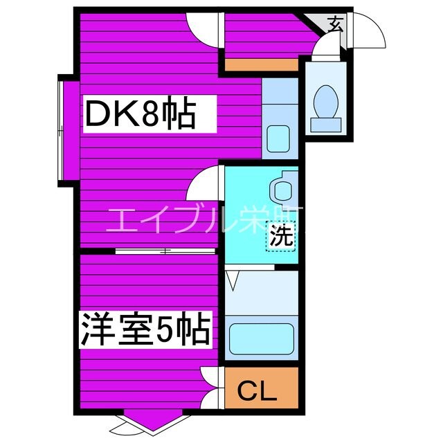 Happiness栄町の物件間取画像