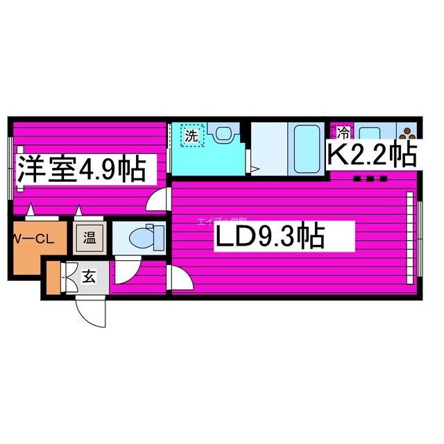 グランメールＮ34の物件間取画像