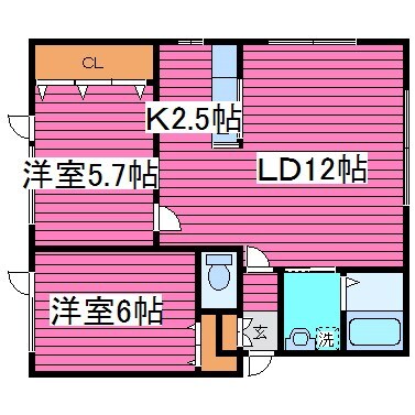 イーストビュー81の物件間取画像