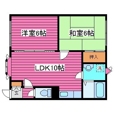 太平駅 徒歩14分 2階の物件間取画像