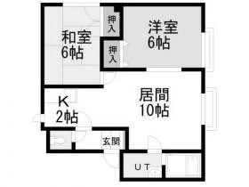 あいの里教育大駅 徒歩14分 2階の物件間取画像