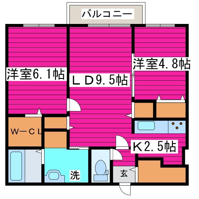 NOBLE　Charmant（ノーブルシャルマン）の物件間取画像