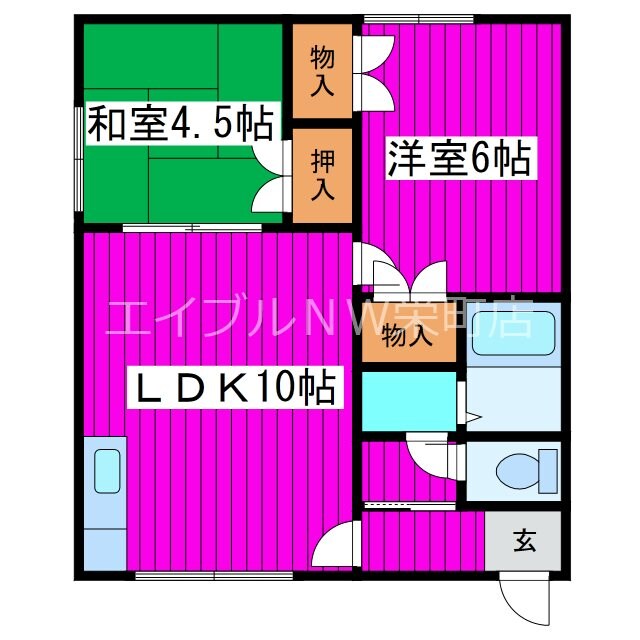 元町駅 徒歩35分 2階の物件間取画像