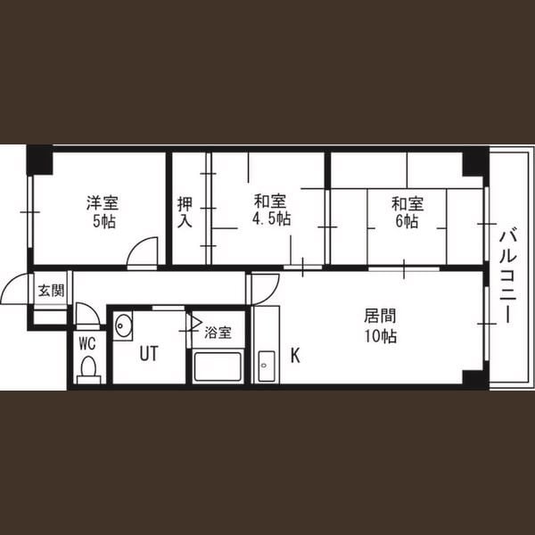 新琴似駅 徒歩19分 8階の物件間取画像