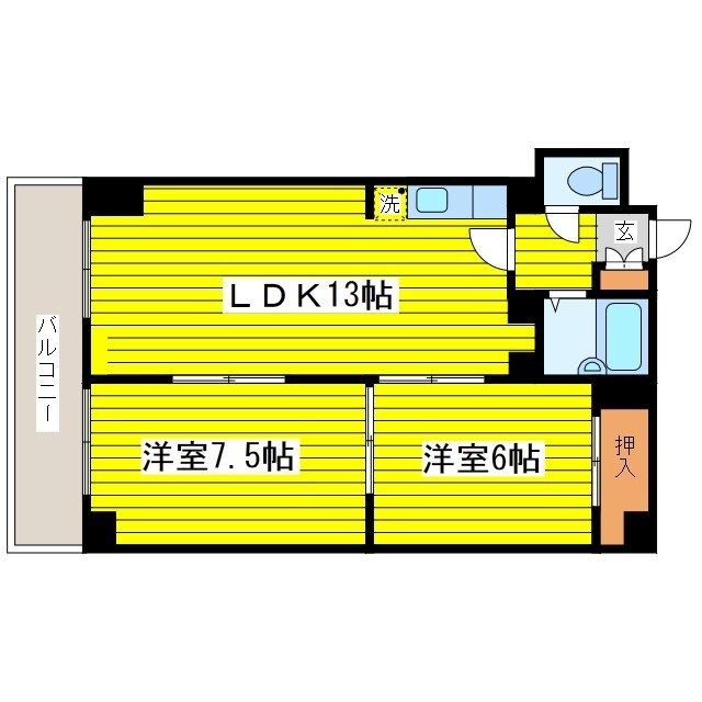 菅原マンションの物件間取画像