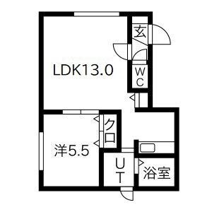 グランメール麻生の物件間取画像
