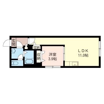 麻生駅 徒歩5分 1階の物件間取画像