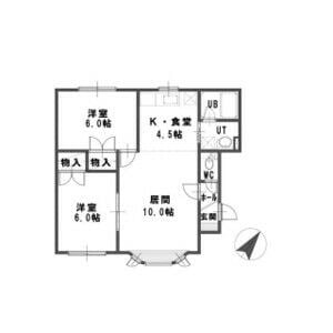 花川南７条３丁目 徒歩5分 1階の物件間取画像