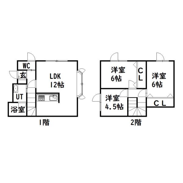 前川テラスの物件間取画像