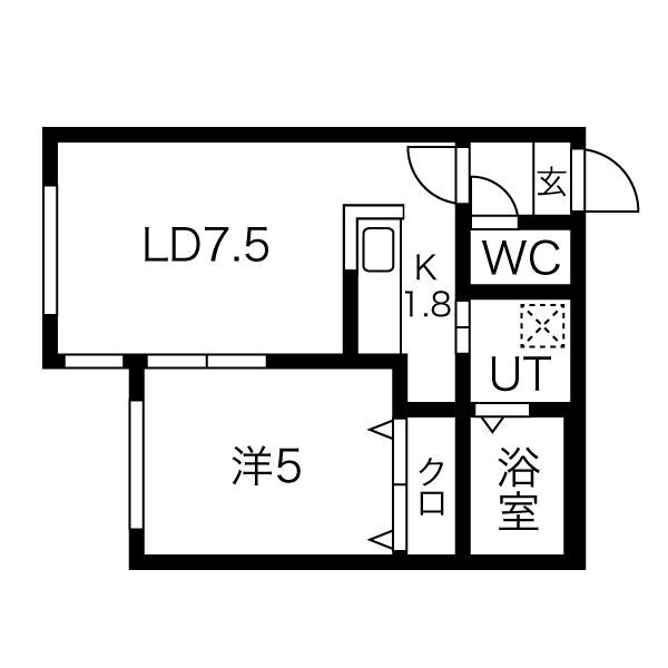 Louis　Iの物件間取画像