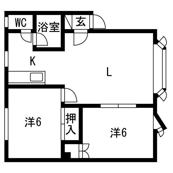 物件間取画像