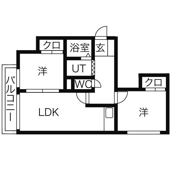 グリーンパーク旭２５の物件間取画像