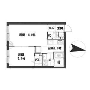 グランメール新道東駅IIの物件間取画像