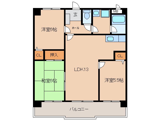 カーサソレイユの物件間取画像