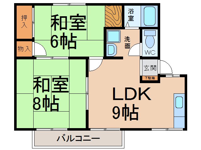 サンロード二重堀の物件間取画像