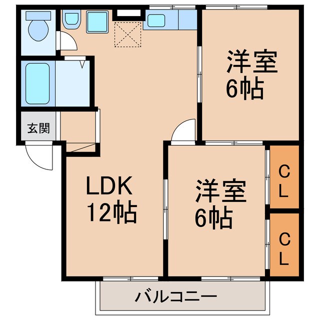 サンロード二重堀の物件間取画像