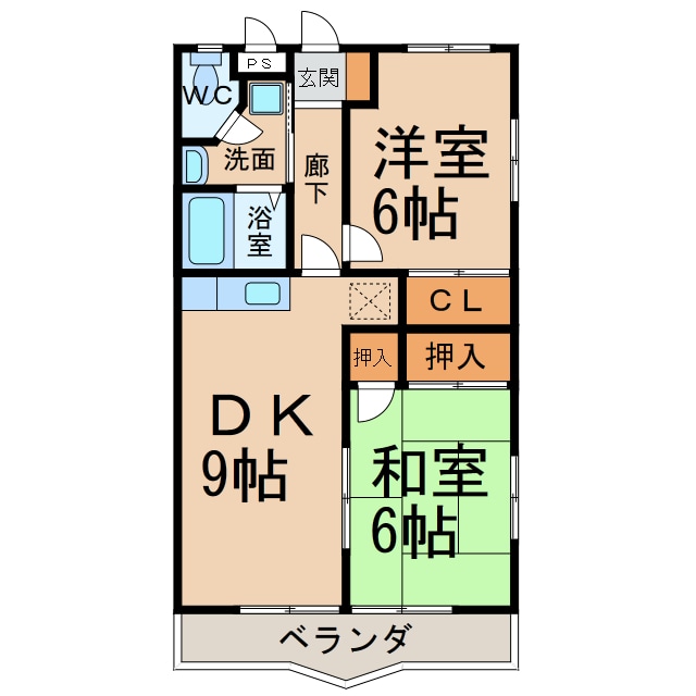 ハイツ花水木Ⅲの物件間取画像