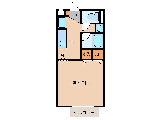 SurplusⅠ宮前　A・B棟の物件間取画像