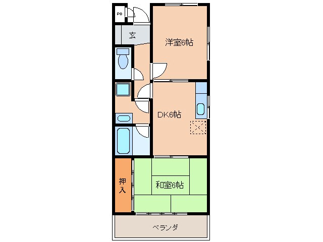 中央ヴィレッジＳ・Ｈの物件間取画像