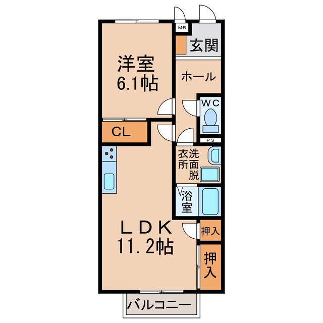 ハミングの物件間取画像