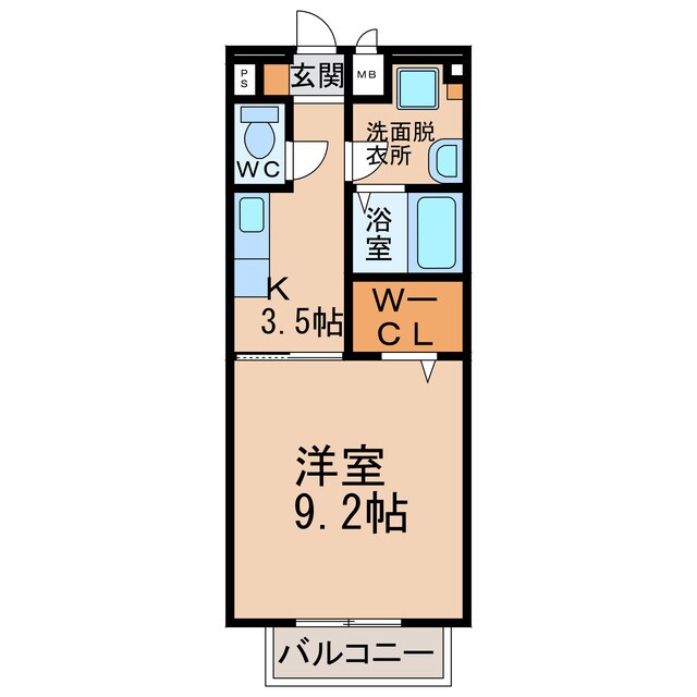 プランドールコート中央の物件間取画像