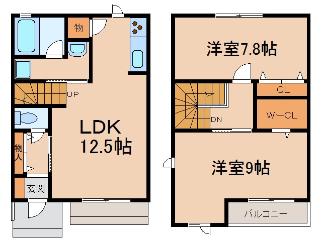 ヴィラマルタカの物件間取画像