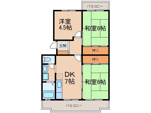 グランメール（間々本町）の物件間取画像