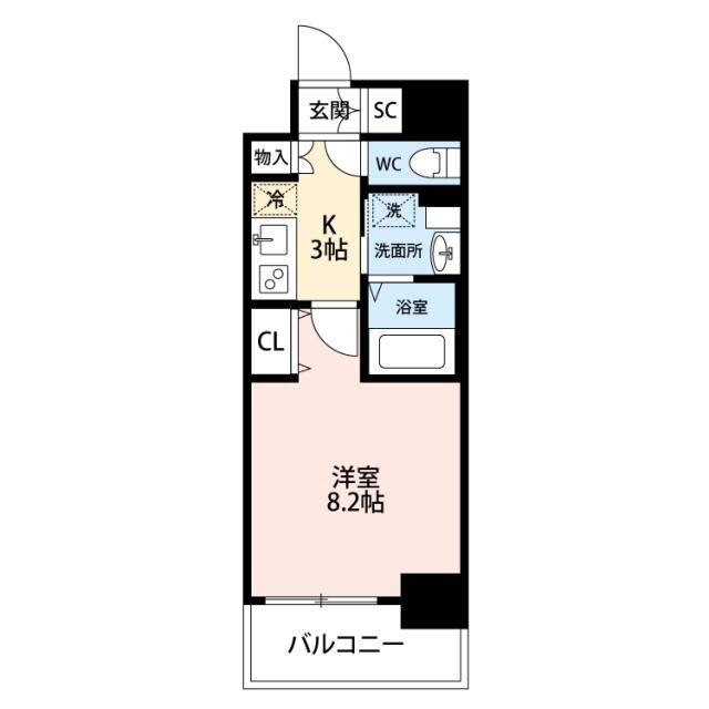 レジデンシア小牧駅前の物件間取画像